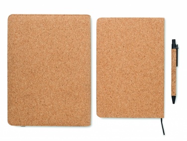 Logo trade promotional merchandise picture of: A5 portfolio in cork